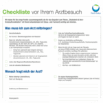 Checkliste für Patient:innen für Arztbesuche